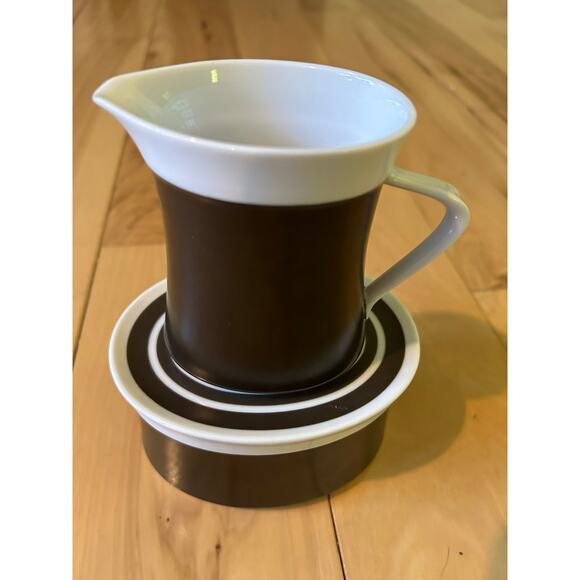 MIKASA TEMPO SEVENTY RADIAL 5889 Creamer and Sugar Bowl w/ Lid - Picture 8 of 8